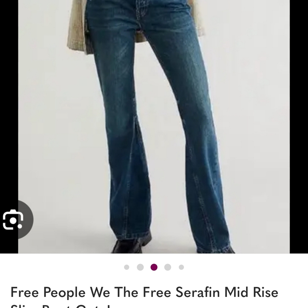 Free People Women's We The Free Serafin Denim Jeans NWT - Picture 6 of 6